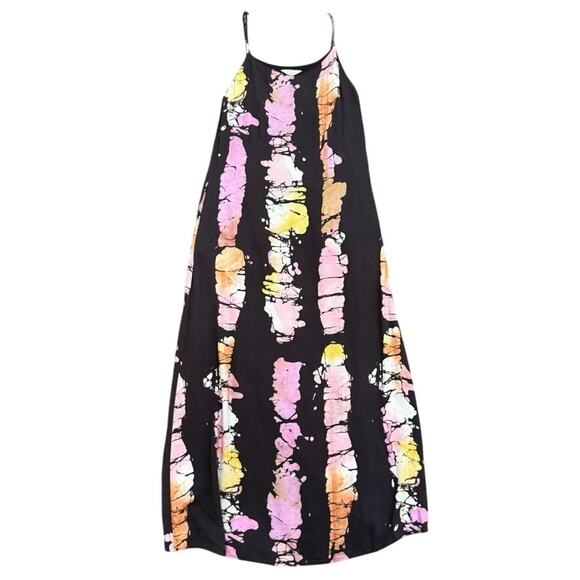 Busayo x RTR Tie Dye Slip Dress in Black Multi, Size M - Picture 4 of 8